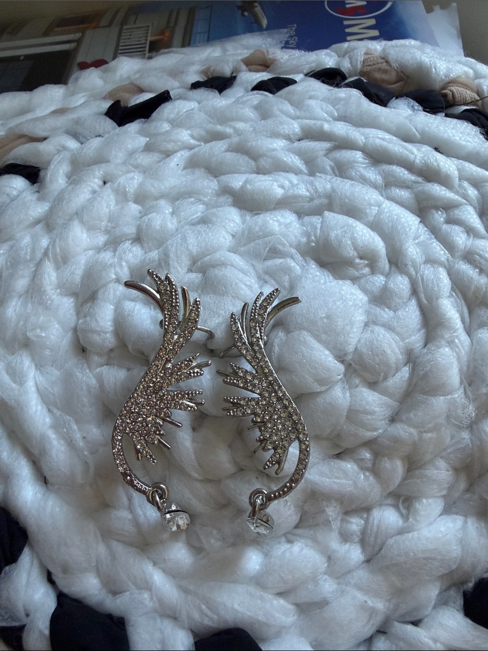 3/$15 Wings Silver Earrings
